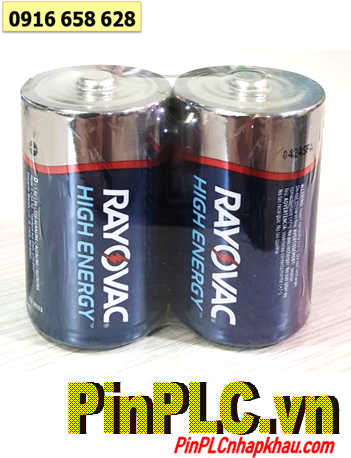 Pin Rayovac LR20, Pin đại D 1.5v Alkaline Rayovac LR20 HighPower chính hãng (Loại 02viên)